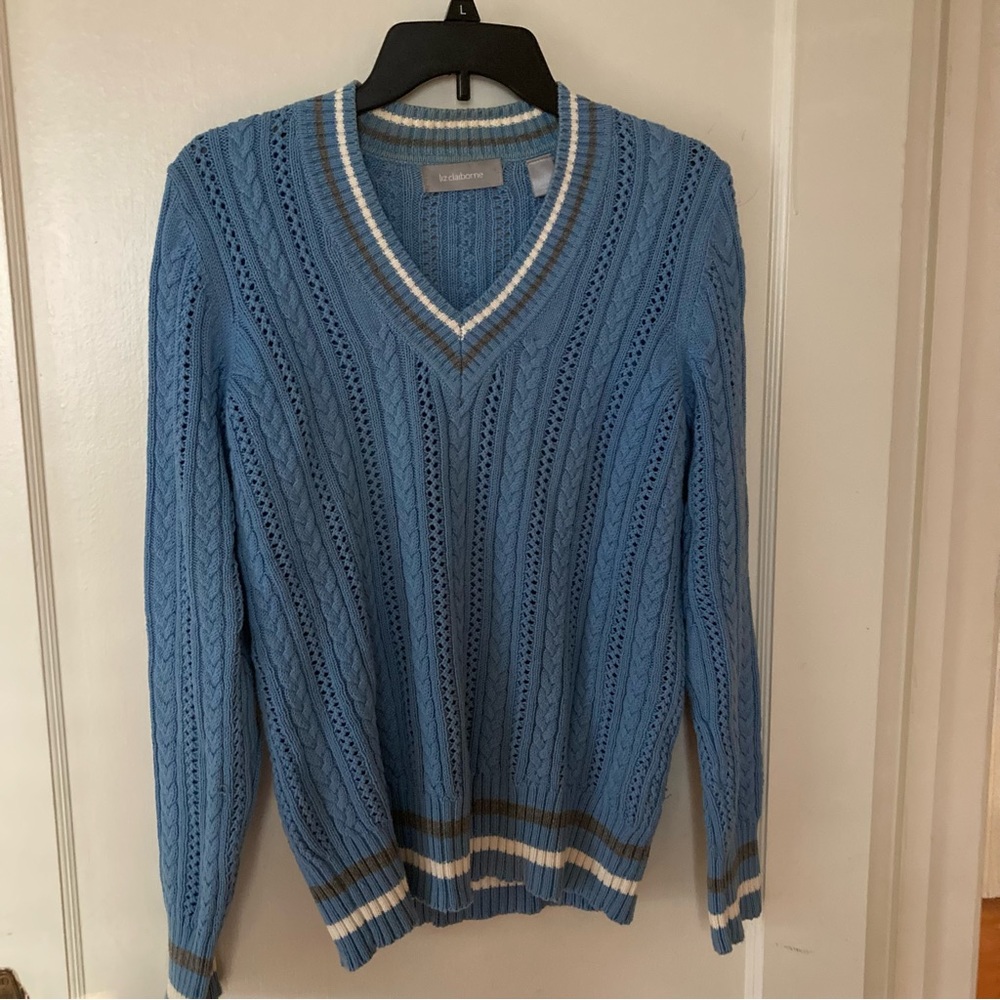 Vintage Liz Claiborne Cable Sweater- Size Medium